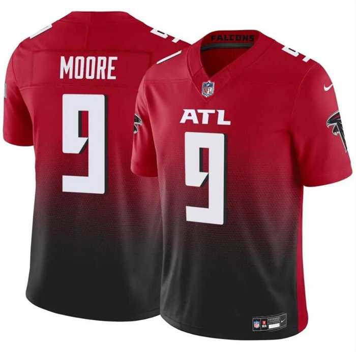 Men & Women & Youth Atlanta Falcons #9 Rondale Moore Red Black 2023 F.U.S.E Vapor Untouchable Limited Football Stitched Jersey